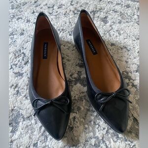 Margaux the Pointe in Black Napa, size 39.5 (US 9)